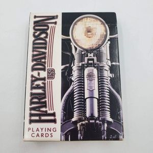Vintage Harley Davidson Motorcycle Playing Cards Deck 1996 Opened Complete 243-R